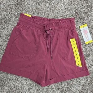 Danskin Women's Paperbag Shorts Cosmic Clay Size S